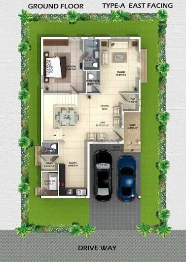 No. B-45, Green Valley Villas, Sector 62, Noida, Uttar Pradesh - 201301 — Floor Plan